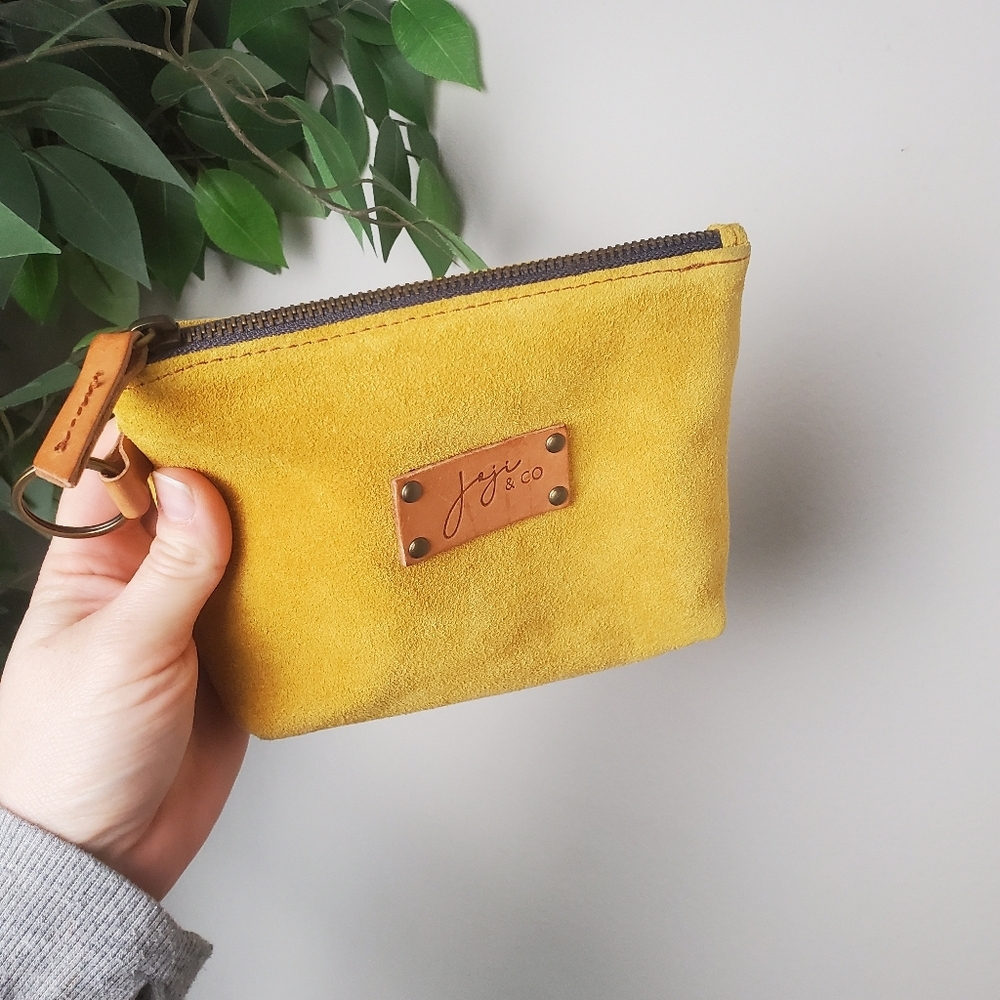 Jeji & Co Merigold Italian Leather Suede Clutch Bag - Picture 3 of 11